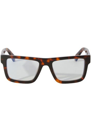 Off-White square-frame optical glasses - Braun
