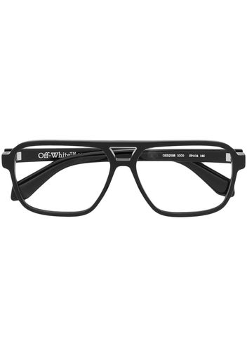 Off-White oversize-frame optical glasses - Schwarz