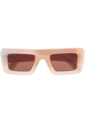 Off-White Eckige Seattle Sonnenbrille - Nude