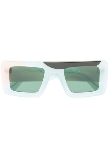 Off-White Seattle rectangle-frame sunglasses - Grün