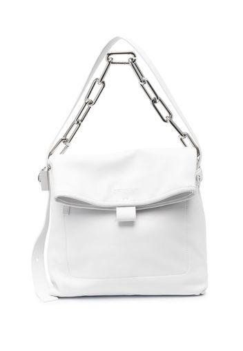 Off-White Ow Booster leather shoulder bag - Weiß