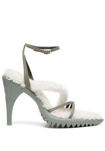 Off-White Allen shearling sandals - Grün