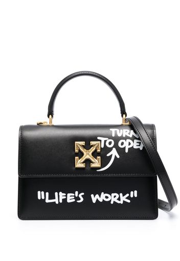 Off-White Jitney 1.4 leather tote bag - Schwarz