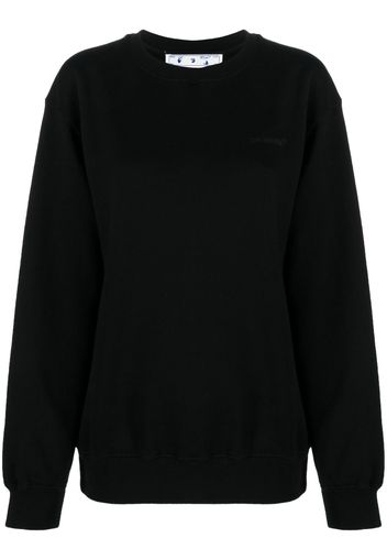 Off-White Diag-print cotton sweatshirt - Schwarz