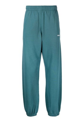 Off-White Arrows-print track pants - Blau