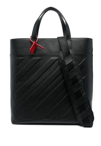 Off-White 3D Diag leather tote bag - Schwarz