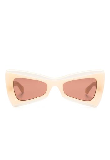 Off-White Nashville geometric sunglasses - Nude