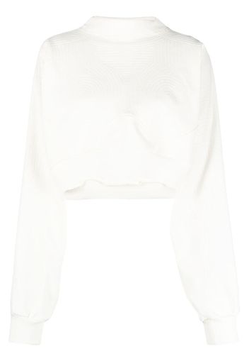 Off-White Vortix Cor cropped sweatshirt - Nude