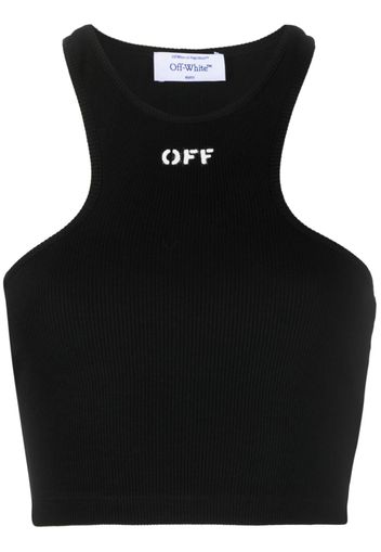 Off-White Tanktop mit Racerback - Schwarz