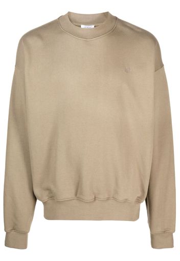 Off-White Sweatshirt mit Logo-Stickerei - 6161 BEIGE BEIGE