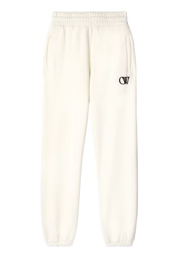 Off-White Jogginghose mit Logo-Print - Weiß