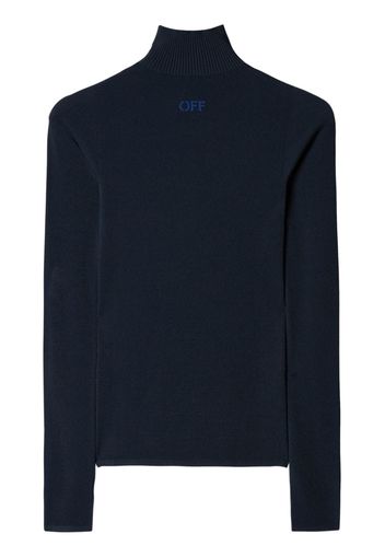 Off-White SLICK LS MOCKNECK - Blau