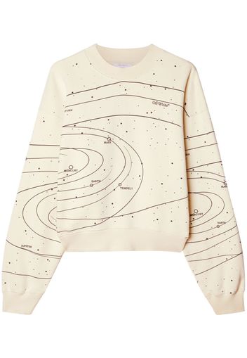 Off-White Solar System Sweatshirt - Nude