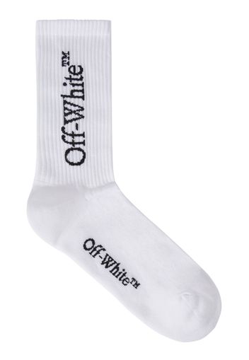 Off-White Socken mit Logo-Print - Weiß