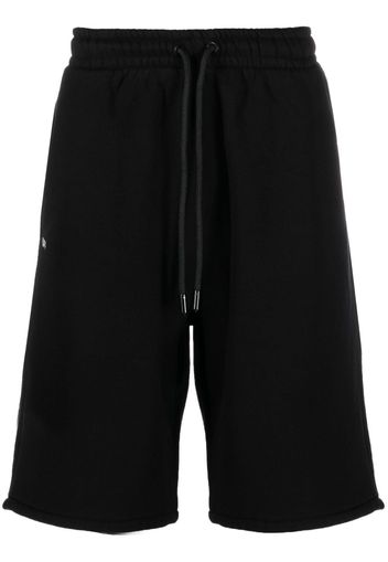 Off-White Joggingshorts mit Logo-Print - Schwarz