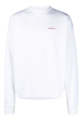 Off-White Arrows organic cotton sweatshirt - Weiß