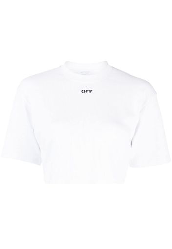 Off-White logo-print short-sleeve T-shirt - Weiß