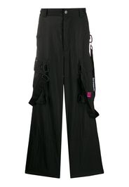 Off-White Cargohose mit lockerem Schnitt - Schwarz