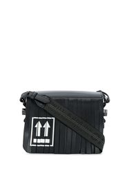 Off-White Schultertasche mit Klappe - Schwarz
