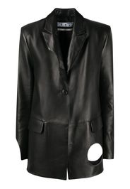 Off-White Blazer mit Cut-Out - Schwarz