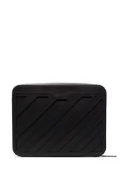 Off-White Clutch mit diagonalen Streifen - 1000 BLACK NO COLOR