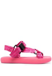 Off-White Sandalen mit Logo-Print - Rosa