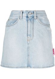 Off-White Hoch sitzender Minirock - Blau