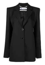 Off-White Blazer mit Logo-Print - Schwarz
