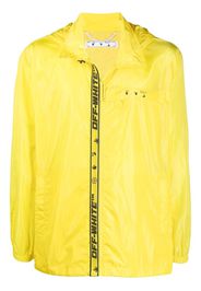 Off-White Windbreaker mit Logo-Print - Gelb