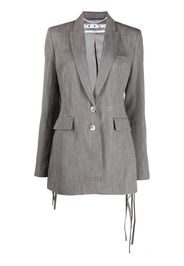Off-White Blazer mit Fransen - Grau
