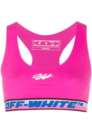 Off-White Sport-BH mit Logo - Rosa