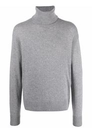 Off-White Gerippter Rollkragenpullover - Grau