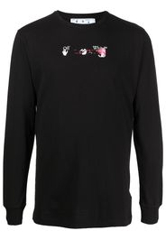 Off-White T-Shirt mit Arrows-Motiv - Schwarz