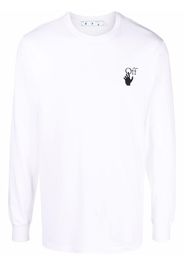 Off-White gradient Arrows-motif longsleeved T-shirt - Weiß