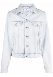 Off-White light-wash denim jacket - Blau