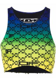 Off-White monogram sports bra - Grün