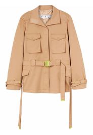 Off-White GABARDINE CARGO FIELD JKT CAMEL NO COLOR - Nude