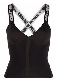 Off-White LOGO BAND TANK TOP BLACK GREY - Schwarz