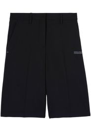 Off-White CORPORATE TAILORED SHORTS BLACK WHITE - Schwarz