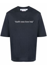 Off-White FROM ITALY SKATE S/S TEE OUTER SPACE WH - Blau