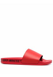 Off-White Industrial Pantoletten - Rot