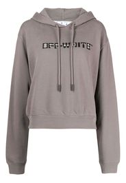 Off-White Hoodie mit Logo - Grau