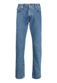 Off-White diagonal pocket slim-fit jeans - Blau