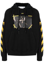 Off-White Hoodie aus Baumwolle mit Caravaggio-Print - BLACK WHITE