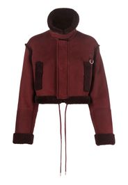 Off-White cropped shearling jacket - Rot