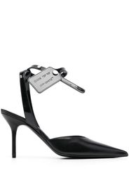 Off-White Varnish 95mm pumps - Schwarz