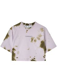 Off-White tie-dye cropped top - Rosa