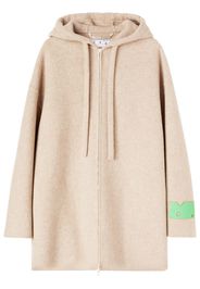 Off-White hooded jacket - Nude