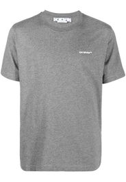 Off-White Diag-print short-sleeve T-shirt - MELANGE GREY WHITE