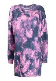 Off-White Sweatshirtkleid mit Batikmuster - PINK BLUE